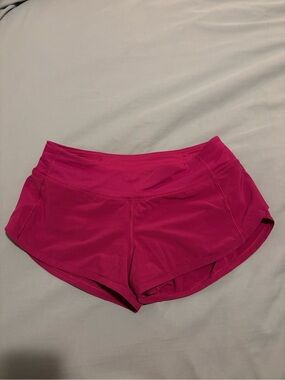 Lululemon Pink Speed Up Low Rise 2.5 inch Vivid Plum